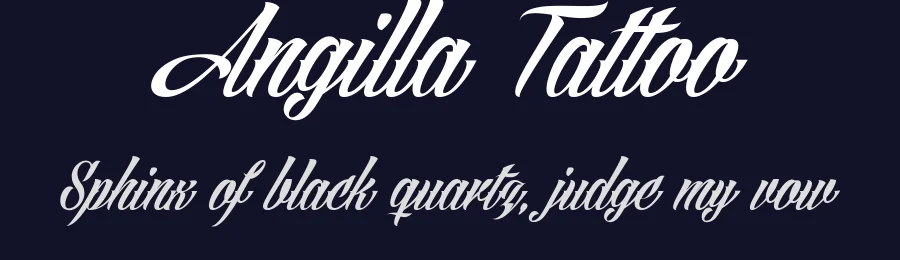 Angilla Tattoo by Måns Grebäck — Script Handwritten Font — thumbnail 2