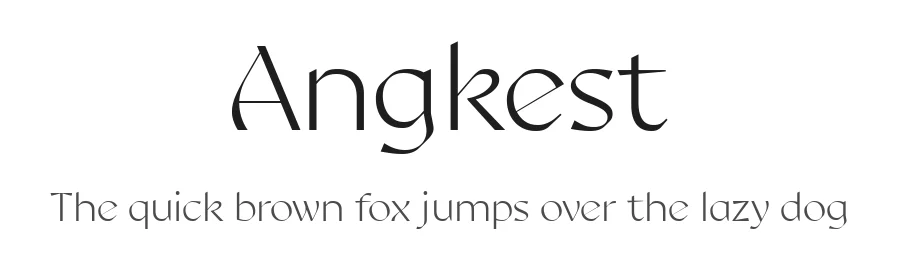 Angkest by Moka Type Studio — Sans Serif Font