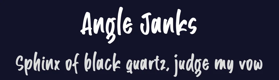 Angle Janks by Colllab Studio — Script Handwritten Font — thumbnail 2