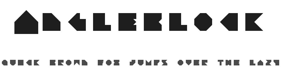 Angleblock by Nik Coughlin — Display Font