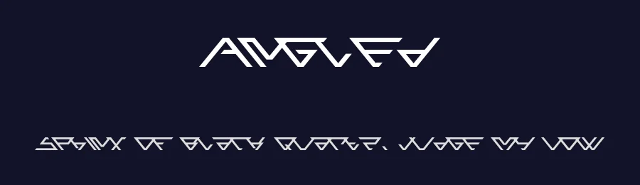 Angled by Ezzazebra — Display Font — thumbnail 2