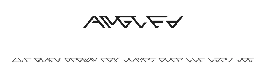 Angled by Ezzazebra — Display Font