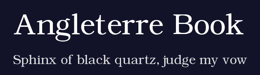 Angleterre Book by Digital Graphic Labs — Serif Font — thumbnail 2
