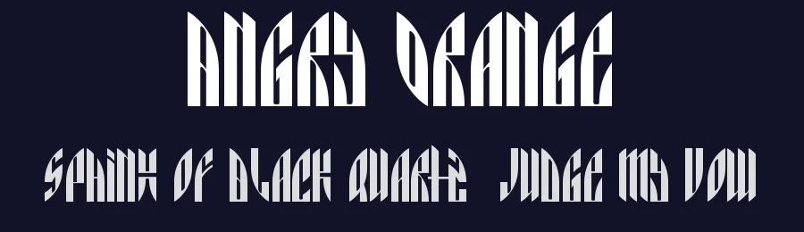 Angry Orange by limbuMAFIA — Decorative Font — thumbnail 2