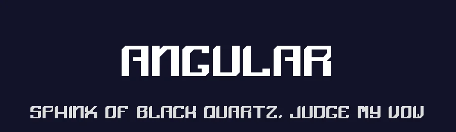 Angular by Staffan Vilcans — Display Font — thumbnail 2