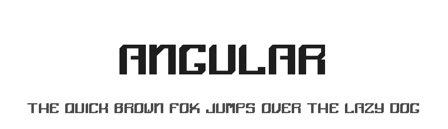 Angular by Staffan Vilcans — Display Font