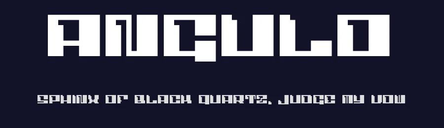 Angulo by Helmar Fischer — Display Font — thumbnail 2