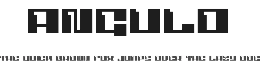 Angulo by Helmar Fischer — Display Font