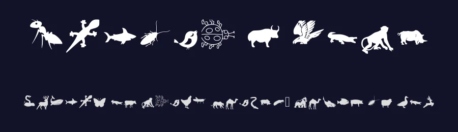 Animal Y Fobt by Yeasin Kaji — Dingbats Font — thumbnail 2