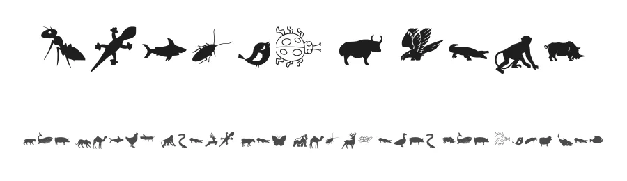 Animal Y Fobt by Yeasin Kaji — Dingbats Font