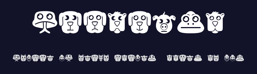 Animales by Vladimir Nikolic — Dingbats Font — thumbnail 2
