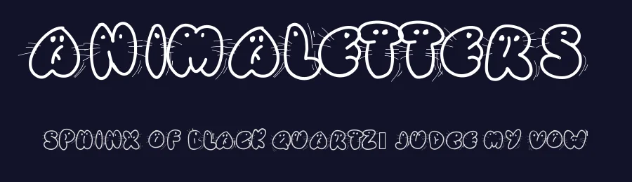 Animaletters by Peax Webdesign — Decorative Font — thumbnail 2