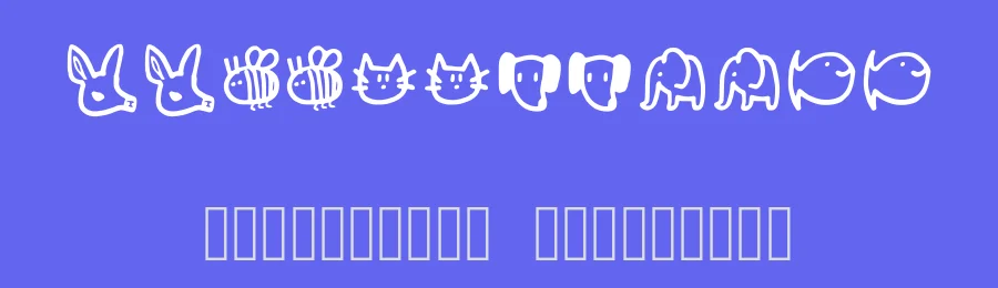 Animals by Squid Squid — Dingbats Font — thumbnail 3