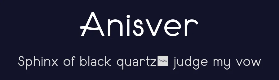 Anisver by Patria Ari Typestudio — Sans Serif Font — thumbnail 2