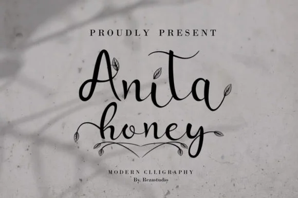 Anita Honey Font by Rezastudio — Script Handwritten Font