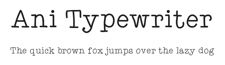 Ani Typewriter