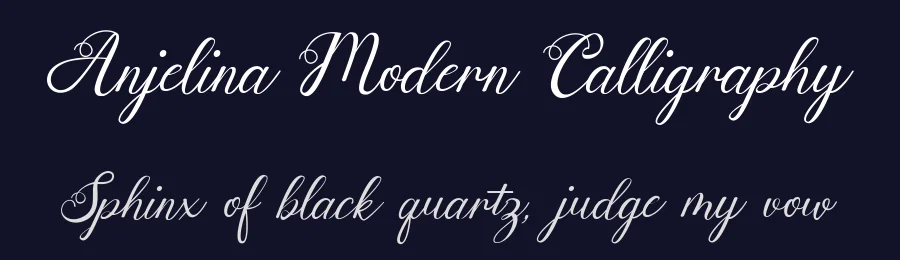 Anjelina Modern Calligraphy by Utopia Latjuba — Script Handwritten Font — thumbnail 2