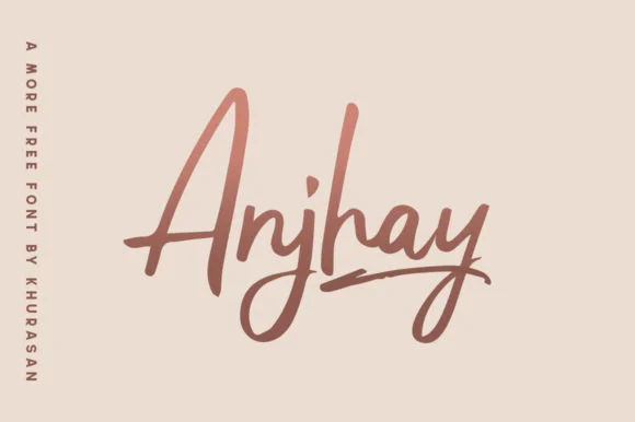 Anjhay Font by Khurasan — Wedding Font
