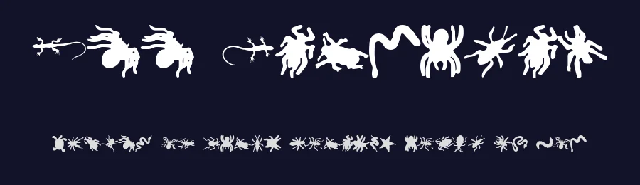Ann Crawlers by Ann Stretton — Dingbats Font — thumbnail 2