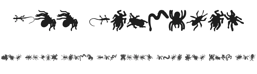 Ann Crawlers by Ann Stretton — Dingbats Font