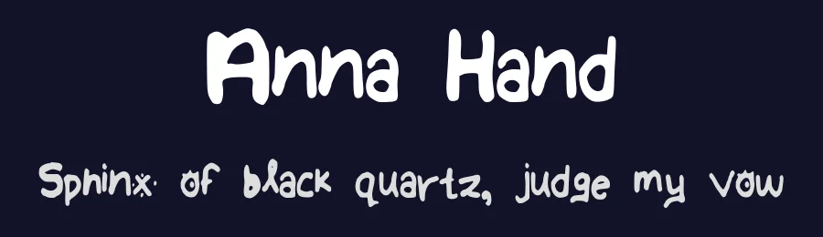 Anna Hand by Anna — Script Handwritten Font — thumbnail 2