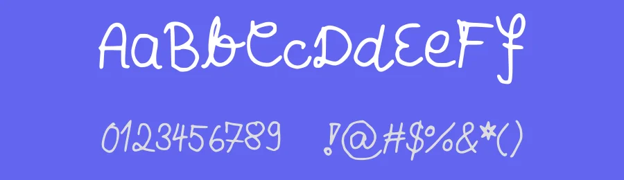 Annas Handschrift by Anna — Script Handwritten Font — thumbnail 3