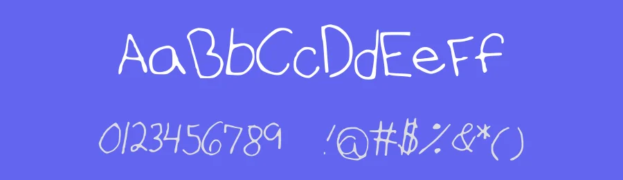 Annies Font with Faces by Annie of the Elephants — Script Handwritten Font — thumbnail 3