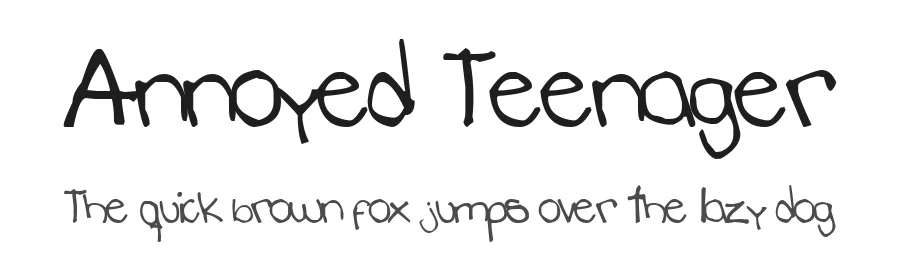 Annoyed Teenager