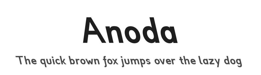 Anoda by Imaad Phoplunker — Sans Serif Font