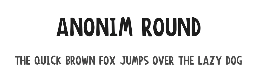 Anonim Round by Igor Pancaldi — Decorative Font