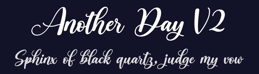 Another Day V2 by Qaratype — Script Handwritten Font — thumbnail 2