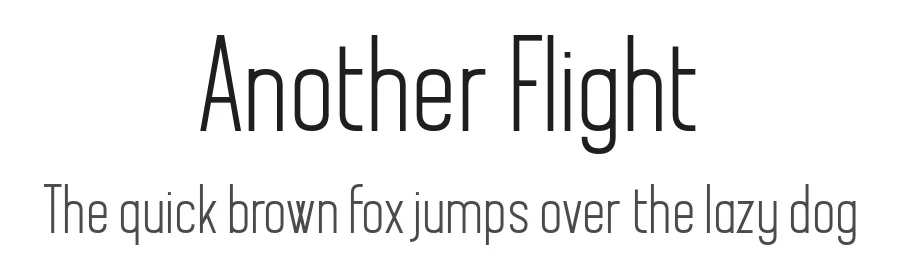 Another Flight by Chequered Ink — Sans Serif Font