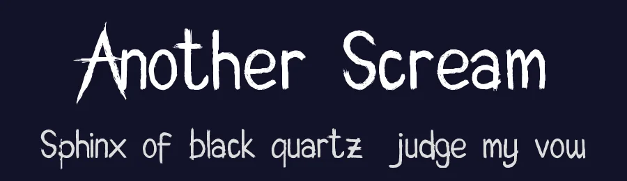 Another Scream by OCSstudio — Decorative Font — thumbnail 2