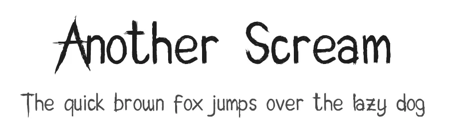 Another Scream by OCSstudio — Decorative Font