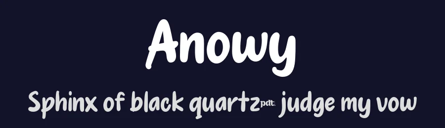 Anowy by productype.com — Decorative Font — thumbnail 2