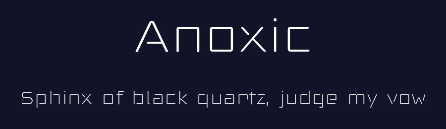 Anoxic by deFharo — Decorative Font — thumbnail 2