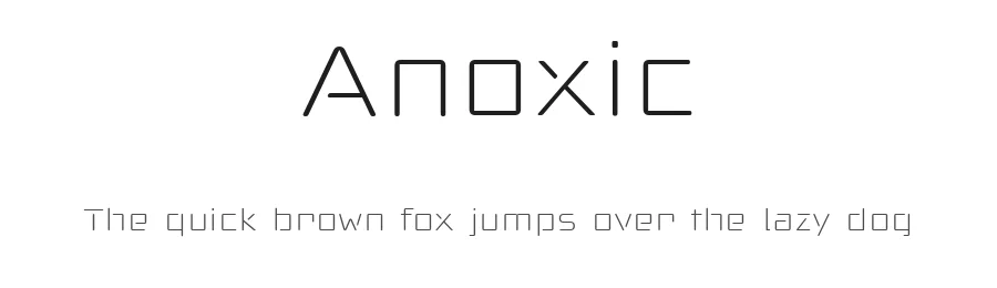 Anoxic by deFharo — Decorative Font