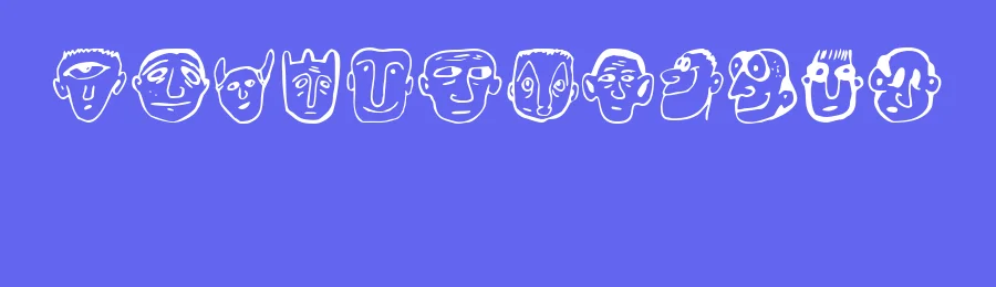 Ansigter by Vladimir Nikolic — Dingbats Font — thumbnail 3