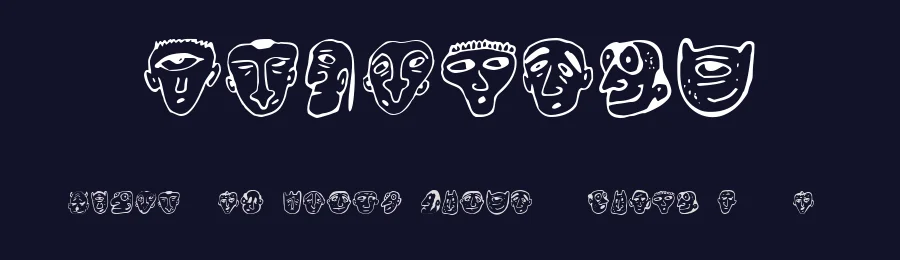 Ansigter by Vladimir Nikolic — Dingbats Font — thumbnail 2