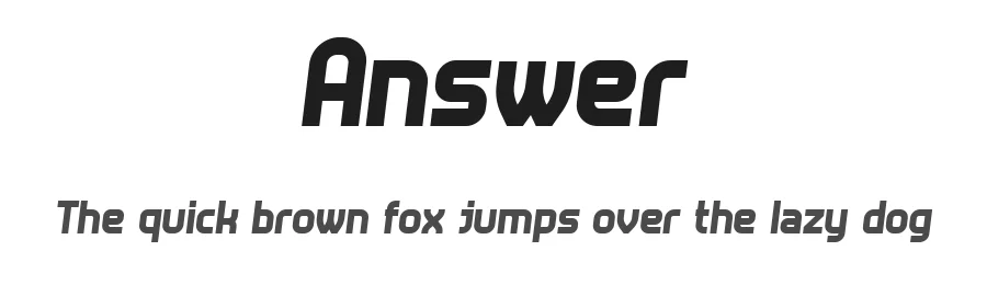 Answer