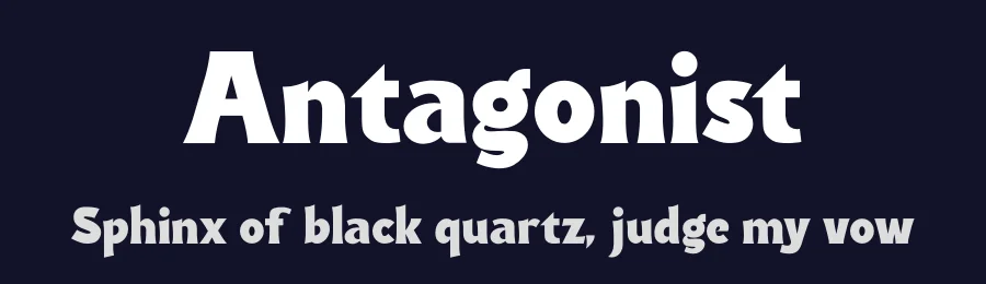 Antagonist by Haksen Studio — Decorative Font — thumbnail 2