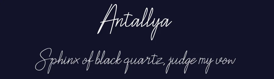 Antallya by Komsayn Creative — Script Handwritten Font — thumbnail 2
