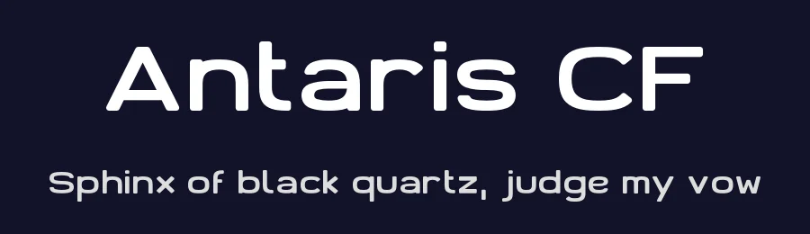 Antaris CF by Dag@bert — Sans Serif Font — thumbnail 2