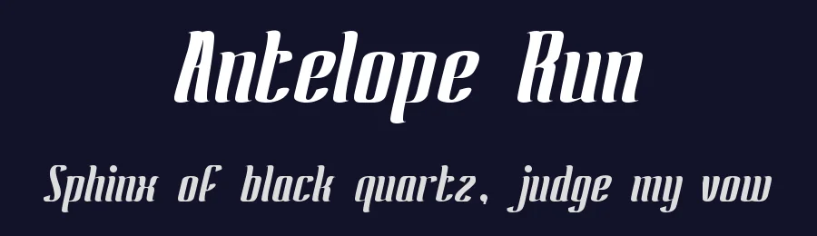 Antelope Run by weknow — Sans Serif Font — thumbnail 2