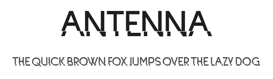 Antenna by Vladimir Nikolic — Decorative Font