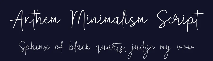 Anthem Minimalism Script by skillyasstudio.com — Script Handwritten Font — thumbnail 2