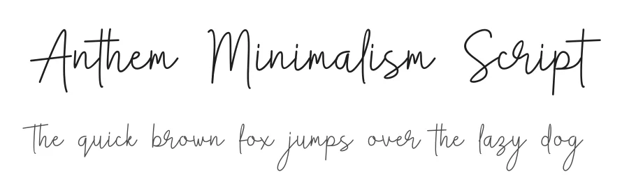 Anthem Minimalism Script