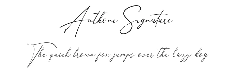 Anthoni Signature
