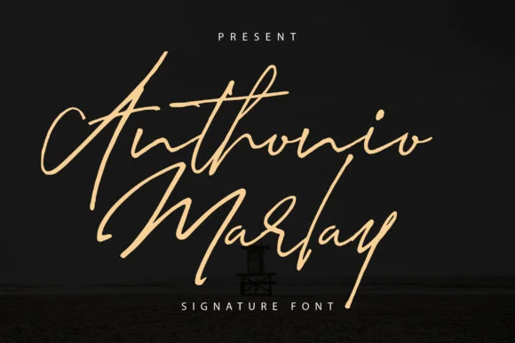 Anthonio Marlay Font by Vunira — Script Handwritten Font