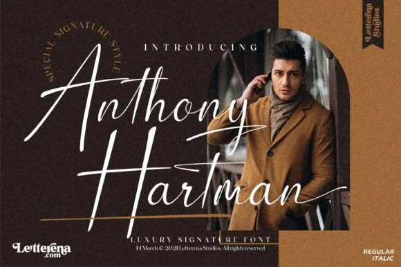 Anthony Hartman Font by Letterena Studios — Script Handwritten Font